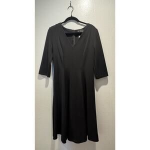 PEPE RUNA Women’s Black Career Dress V Neck Work Church